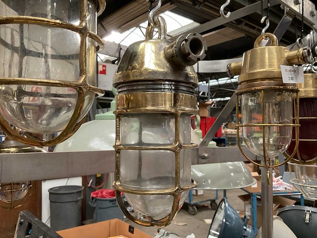 Vintage marine lamp - afbeelding 1 van  2