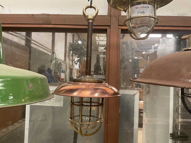 Vintage marine lamp - afbeelding 1 van  2
