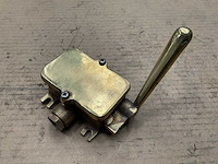 Vintage marine messinghendelklep - afbeelding 2 van  5