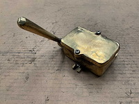 Vintage marine messinghendelklep - afbeelding 3 van  5