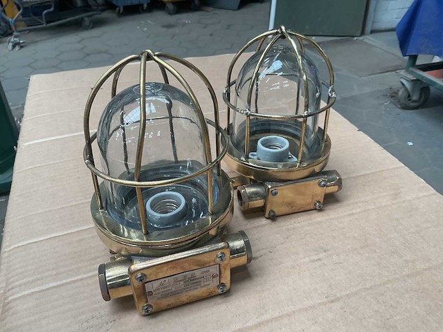 Vintage marine pendant light (2x) - afbeelding 1 van  5
