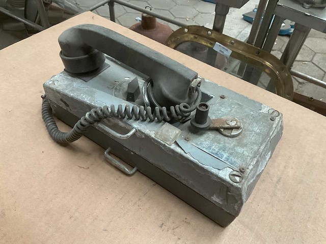 Vintage marine ship telephone set - afbeelding 4 van  4