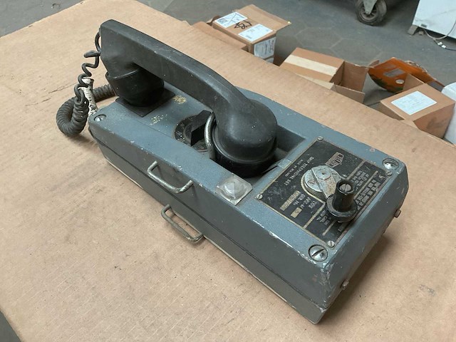 Vintage marine ship telephone set - afbeelding 4 van  5