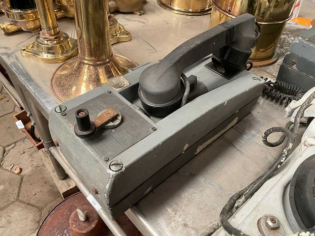 Vintage marine ship telephone set - afbeelding 3 van  4