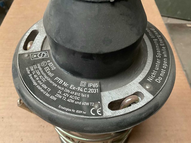 Vintage marine worklamp - afbeelding 4 van  4