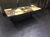 Vintage marmeren salontafel - afbeelding 1 van  4