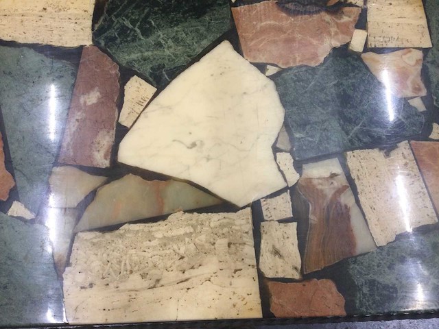 Vintage marmeren salontafel - afbeelding 3 van  4