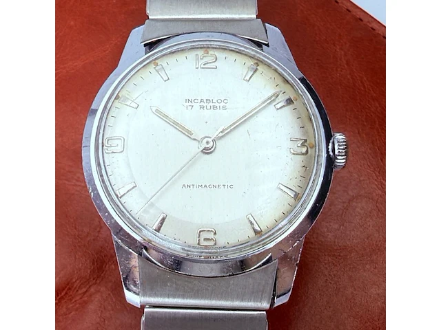 Vintage mechanisch philips jubileum horloge - afbeelding 1 van  9