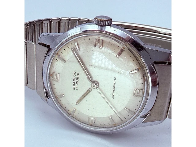 Vintage mechanisch philips jubileum horloge - afbeelding 4 van  9