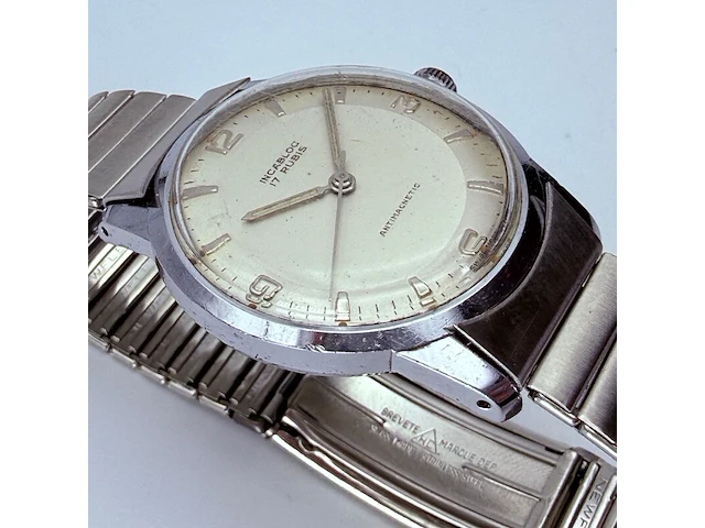 Vintage mechanisch philips jubileum horloge - afbeelding 6 van  9