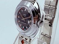 Vintage mechanisch timex horloge met originele doos en papieren - afbeelding 2 van  7