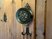 Vintage messing kledinghaak (5x) - afbeelding 2 van  3