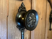 Vintage messing kledinghaak (5x) - afbeelding 3 van  3