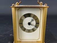 Vintage messing kwarts koetsklokje - afbeelding 1 van  5