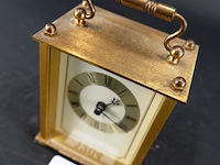 Vintage messing kwarts koetsklokje - afbeelding 2 van  5