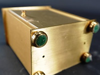 Vintage messing kwarts koetsklokje - afbeelding 5 van  5