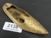 Vintage messing schoen als wierookbrander - afbeelding 1 van  5