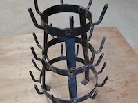 Vintage metalen hérisson (flessenrek) - afbeelding 2 van  5