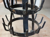 Vintage metalen hérisson (flessenrek) - afbeelding 4 van  5