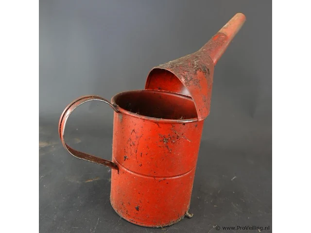 Vintage metalen oliekan of petroleumkan - afbeelding 4 van  6