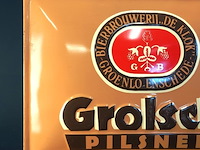Vintage metalen reclamebord van grolsch pilsner - afbeelding 2 van  5