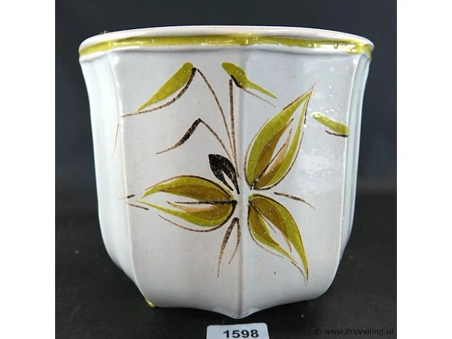 Vintage (midden vorige eeuw) keramieken italiaanse cache-pot - afbeelding 2 van  5
