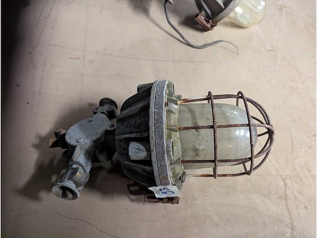 Vintage mijnlamp 35cm - afbeelding 1 van  1