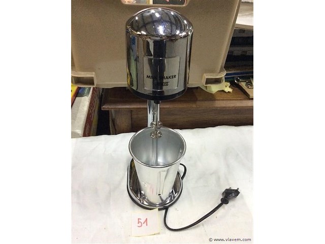 Vintage milk shaker (werkend) h:36 - afbeelding 1 van  3