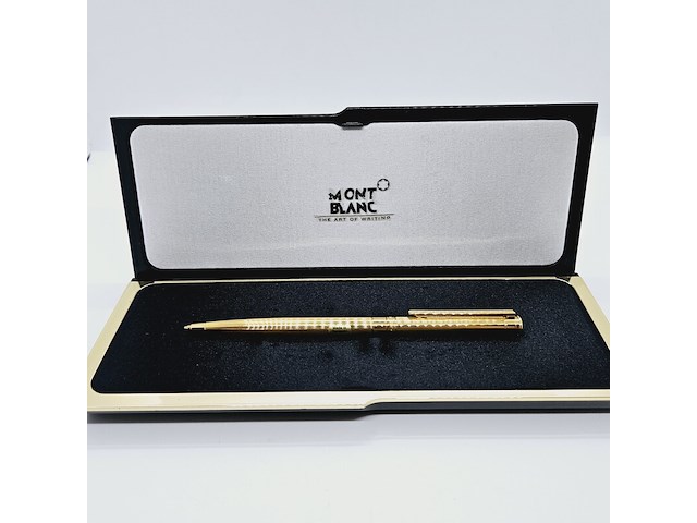 Vintage montblanc noblesse goldplated balpen - afbeelding 1 van  10