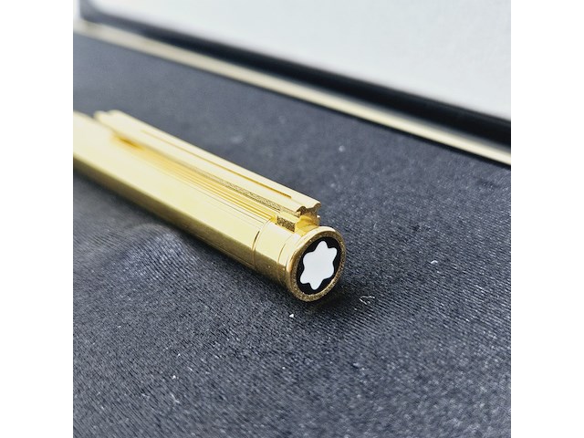 Vintage montblanc noblesse goldplated balpen - afbeelding 4 van  10