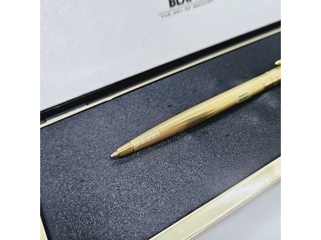 Vintage montblanc noblesse goldplated balpen - afbeelding 5 van  10