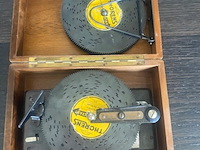 Vintage muziekdoos, thorens ad30, ad30, houten doos, 1940/1970