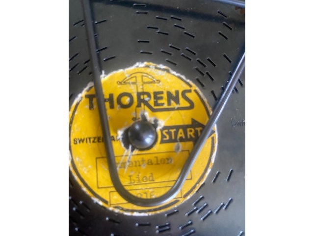 Vintage muziekdoos, thorens ad30, ad30, houten doos, 1940/1970 - afbeelding 4 van  5