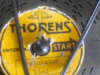 Vintage muziekdoos, thorens ad30, ad30, houten doos, 1940/1970 - afbeelding 4 van  5