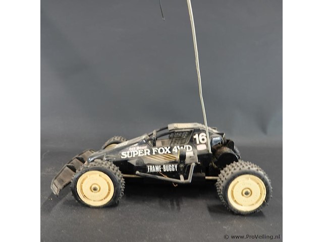 Vintage nikko super fox 4wd is een iconische 1:14 schaal frame buggy uit de jaren '80 - afbeelding 3 van  5