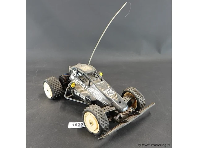 Vintage nikko super fox 4wd is een iconische 1:14 schaal frame buggy uit de jaren '80 - afbeelding 1 van  5