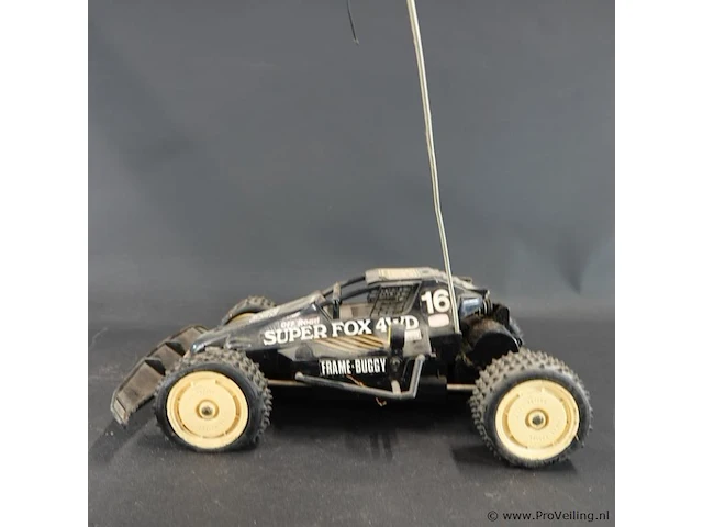Vintage nikko super fox 4wd is een iconische 1:14 schaal frame buggy uit de jaren '80 - afbeelding 3 van  5
