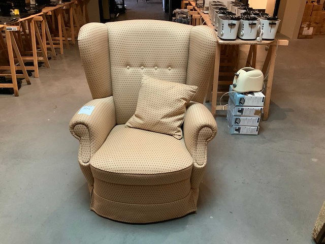 Vintage oorfauteuil - afbeelding 2 van  2