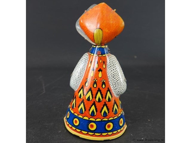 Vintage opwindbare tinnen pop uit de ussr, waarschijnlijk een souvenir van de olympische spelen in moskou in 1980 - afbeelding 2 van  5