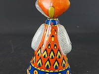 Vintage opwindbare tinnen pop uit de ussr, waarschijnlijk een souvenir van de olympische spelen in moskou in 1980 - afbeelding 2 van  5