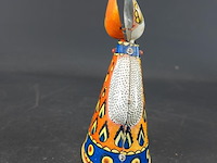 Vintage opwindbare tinnen pop uit de ussr, waarschijnlijk een souvenir van de olympische spelen in moskou in 1980 - afbeelding 3 van  5