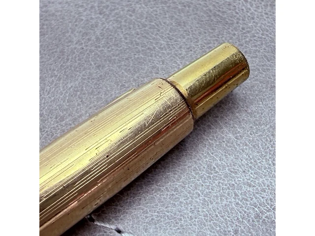 Vintage parker classic rolled gold balpen - afbeelding 7 van  11