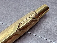 Vintage parker classic rolled gold balpen - afbeelding 8 van  11