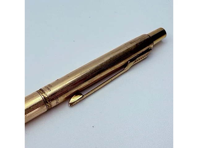 Vintage parker classic rolled gold balpen - afbeelding 10 van  11