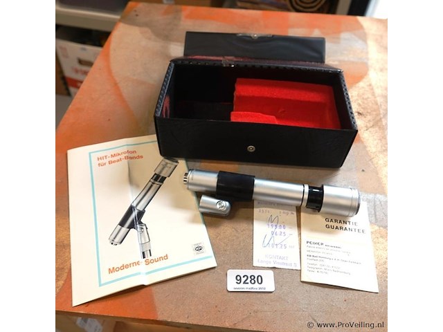 Vintage peiker microfoon - afbeelding 1 van  5