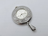 Vintage pendant zakhorloge - mechanisch uurwerk - afbeelding 3 van  4