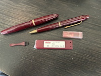 Vintage pennen set, roting, 505508, rood, jaren 70 - afbeelding 1 van  3