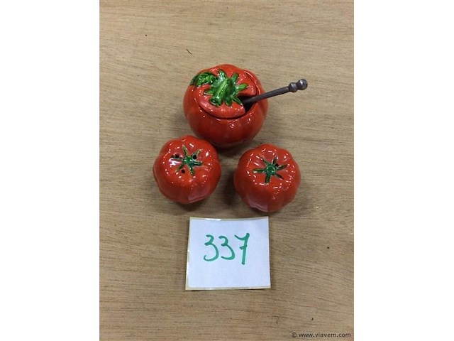 Vintage peper/zoutstel - afbeelding 1 van  2