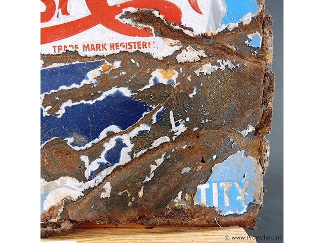 Vintage pepsi-cola reclamebord van geëmailleerd metaal - afbeelding 5 van  7