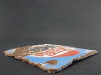 Vintage pepsi-cola reclamebord van geëmailleerd metaal - afbeelding 7 van  7